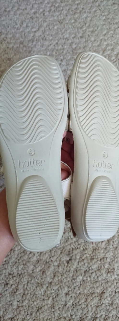 Hotter Solei gladiator interlaced leather strap Sandal size 6.5 Made in England